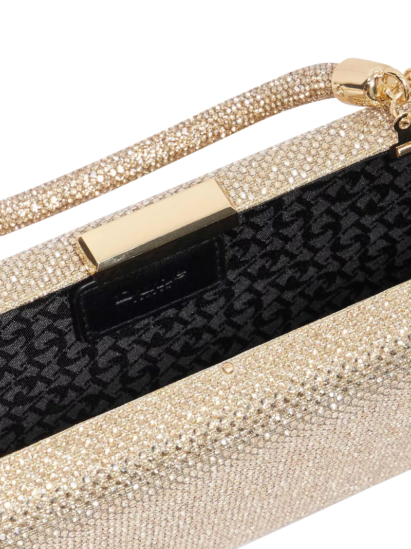 Dune London gold diamante handle clutch bag, imported from the UK