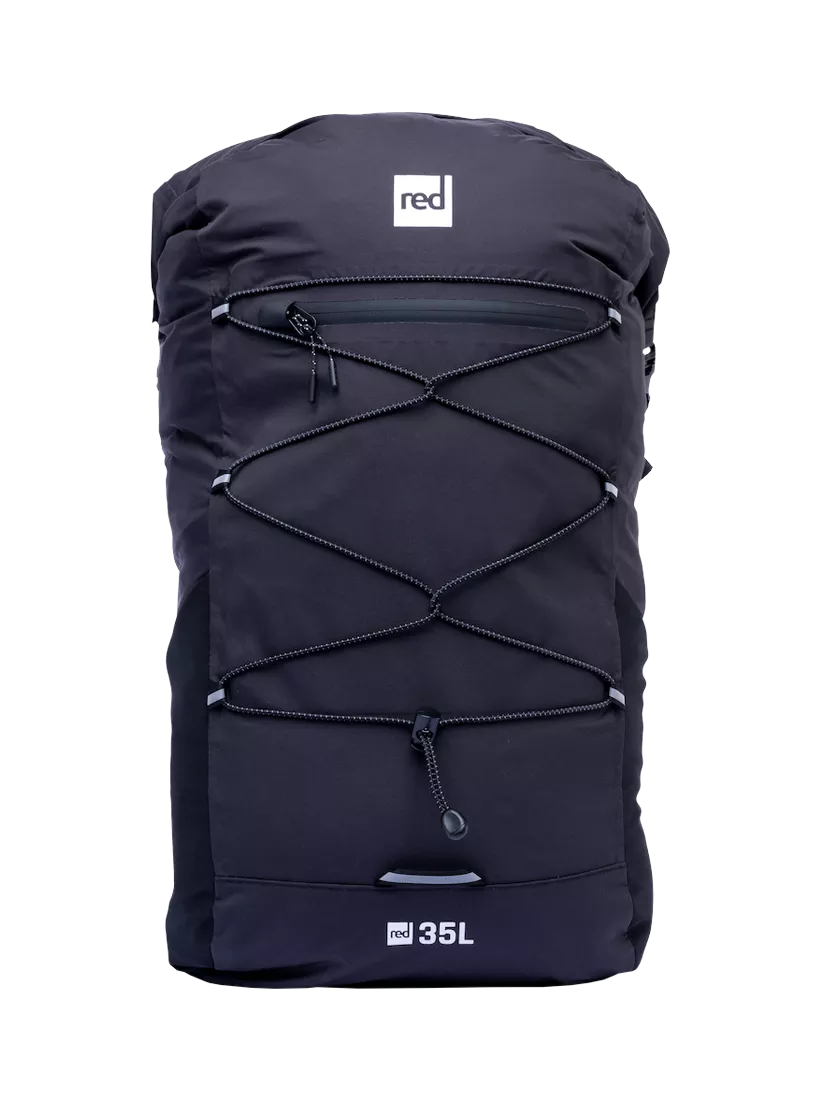 Red waterproof backpack 35L (British brand)