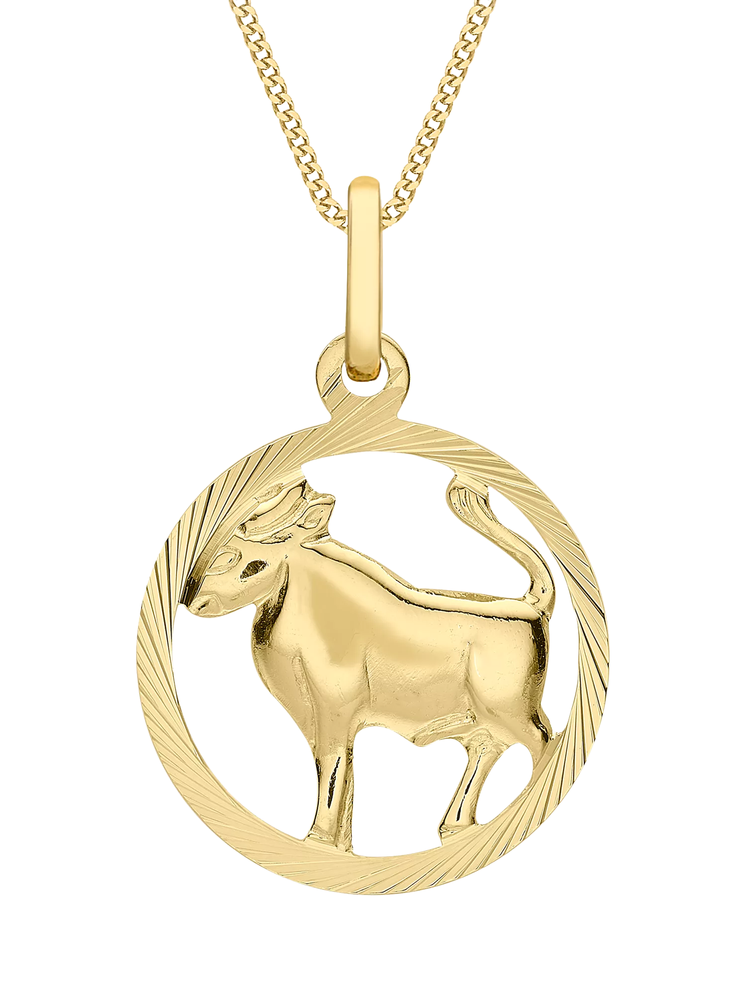 IBB 9ct Yellow Gold Zodiac Necklace