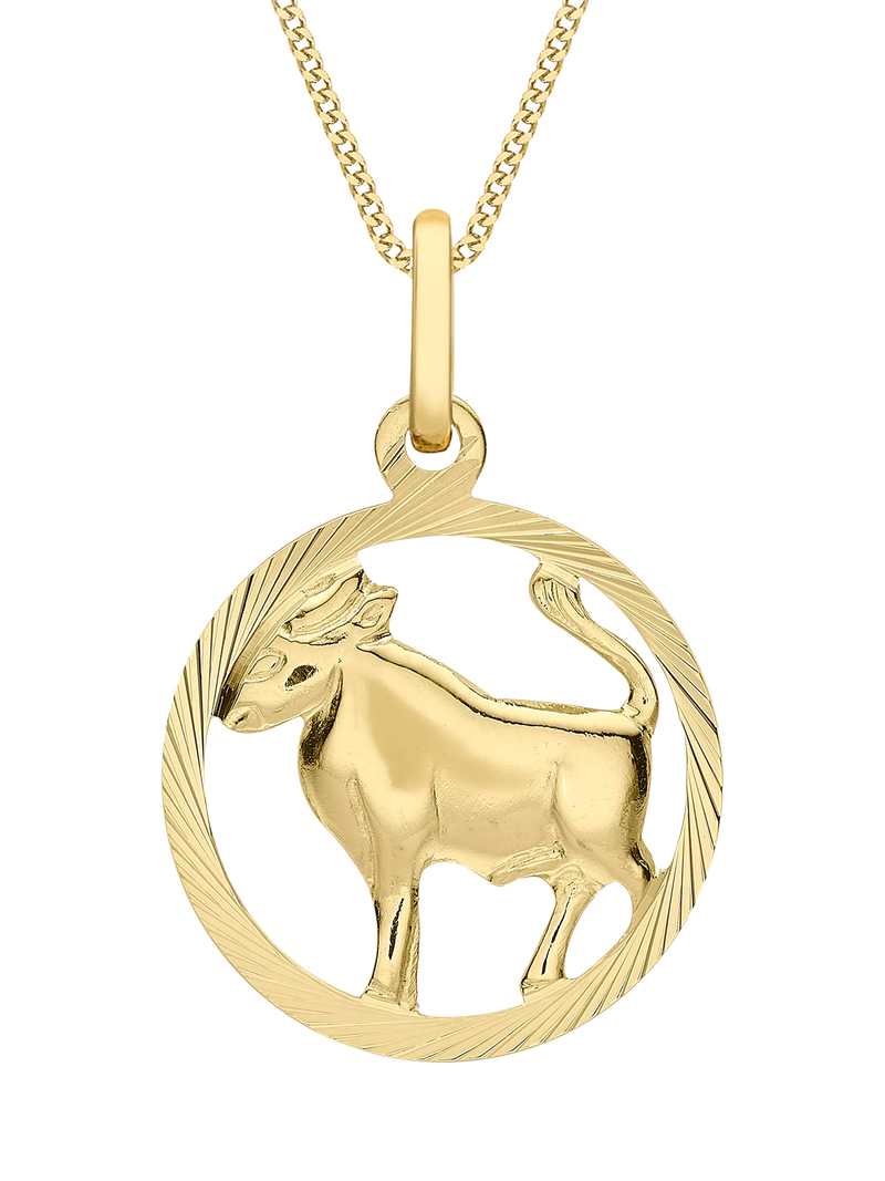 IBB 9ct Yellow Gold Zodiac Necklace