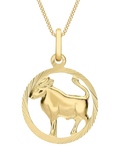 IBB 9ct Yellow Gold Zodiac Necklace