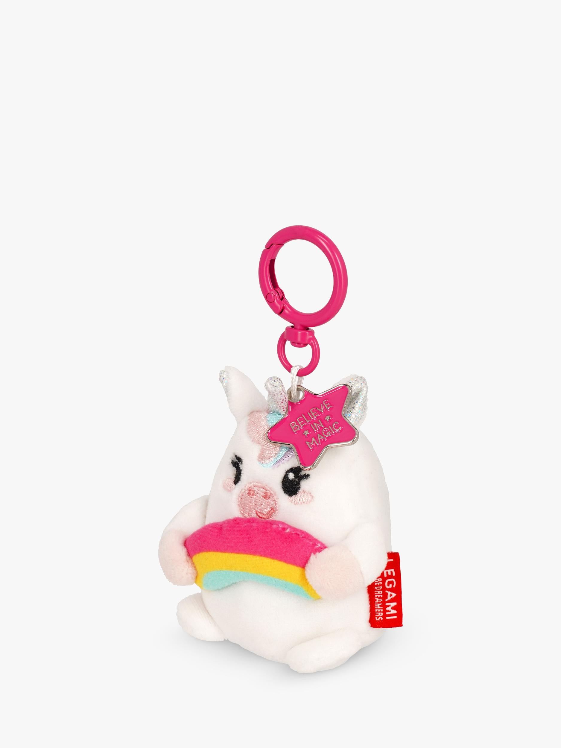 Legami Tiny Unicorn super soft keyring 11cm (British brand)