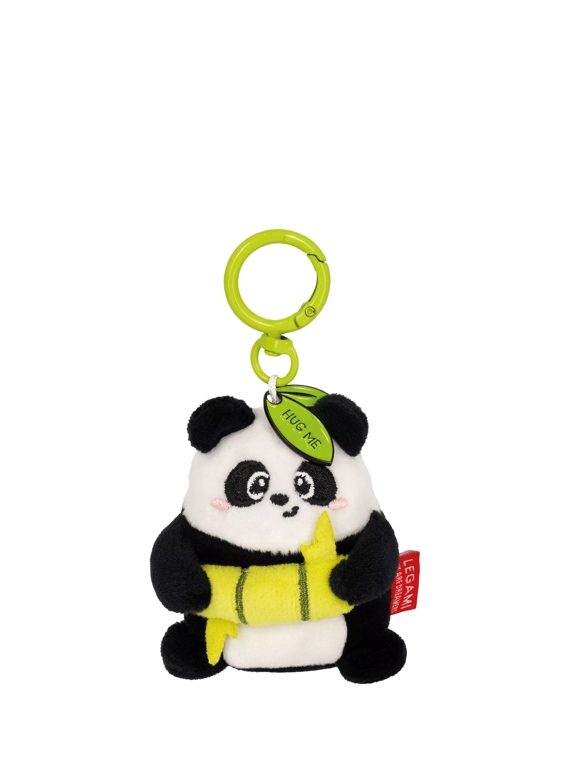 Legami Tiny Panda plush keyring - British product