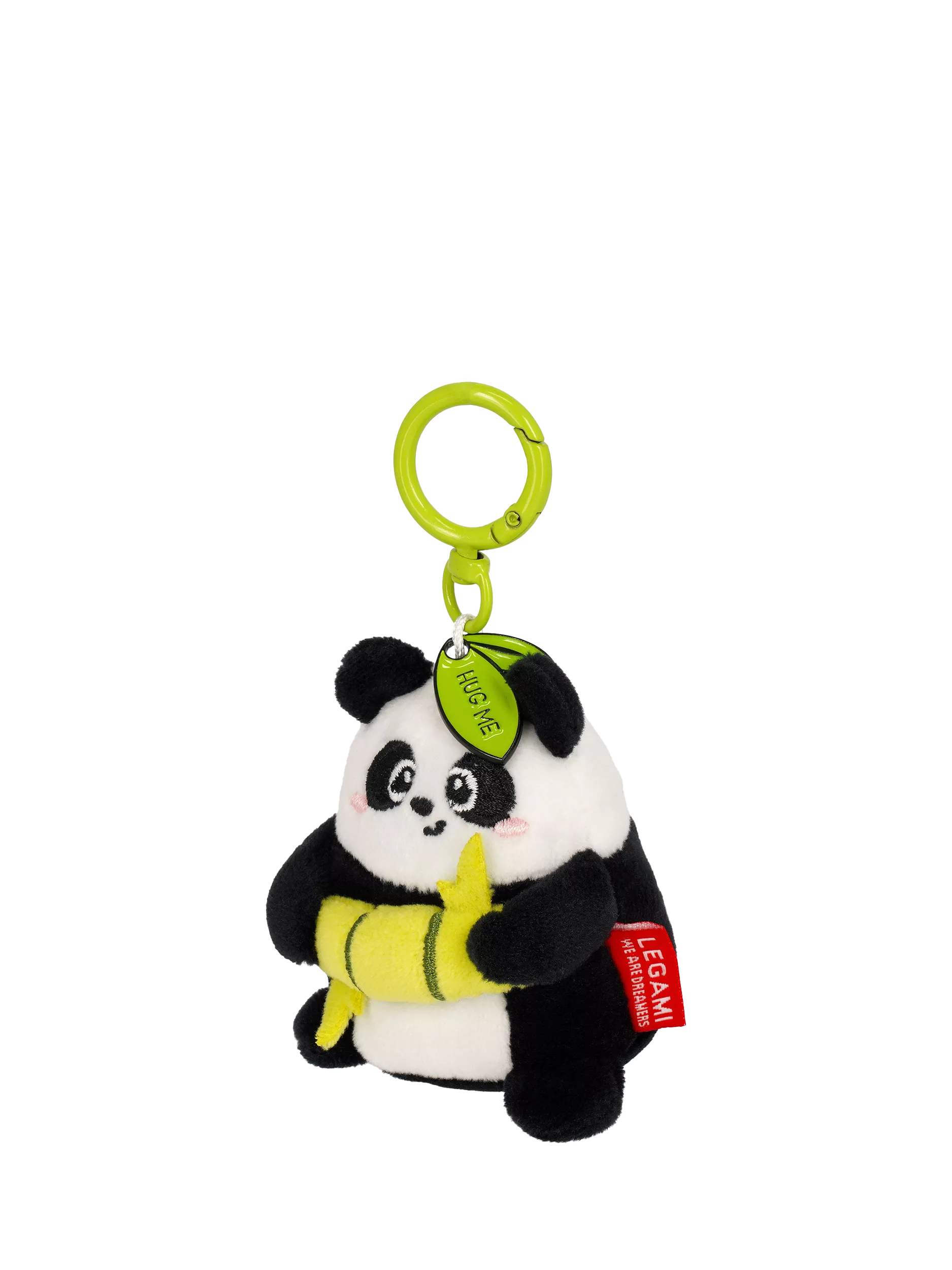 Legami Tiny Panda plush keyring - British product