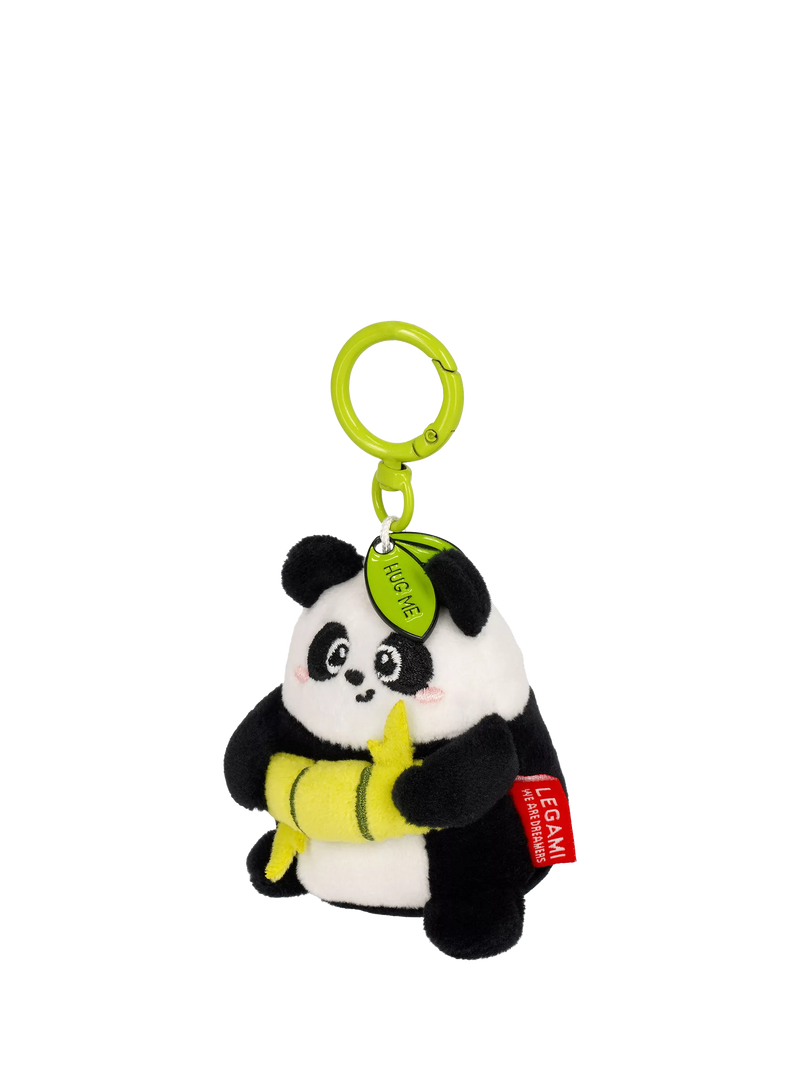 Legami Tiny Panda plush keyring - British product