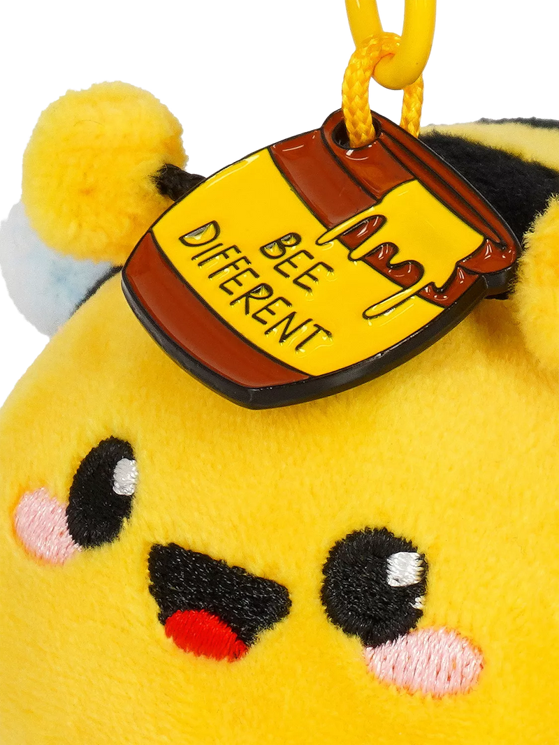 Legami Tiny Bee plush keyring 11cm - British product