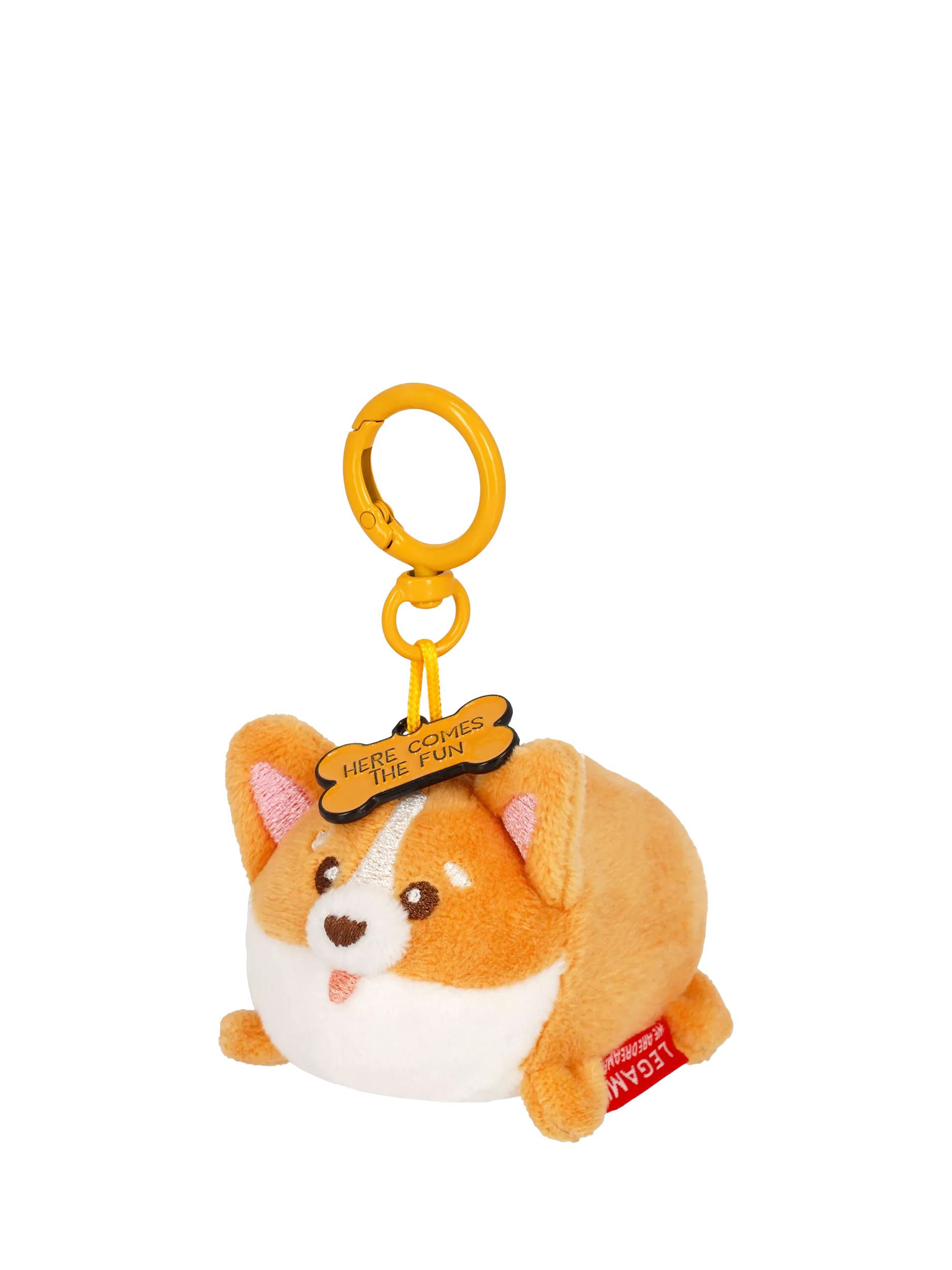 Legami Tiny Corgi keyring plush - UK version