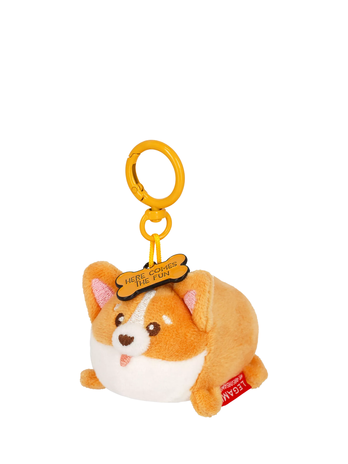 Legami Tiny Corgi keyring plush - UK version