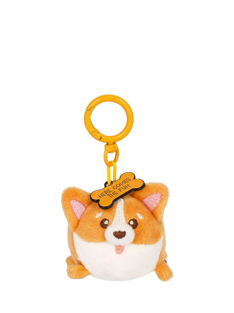 Legami Tiny Corgi keyring plush - UK version