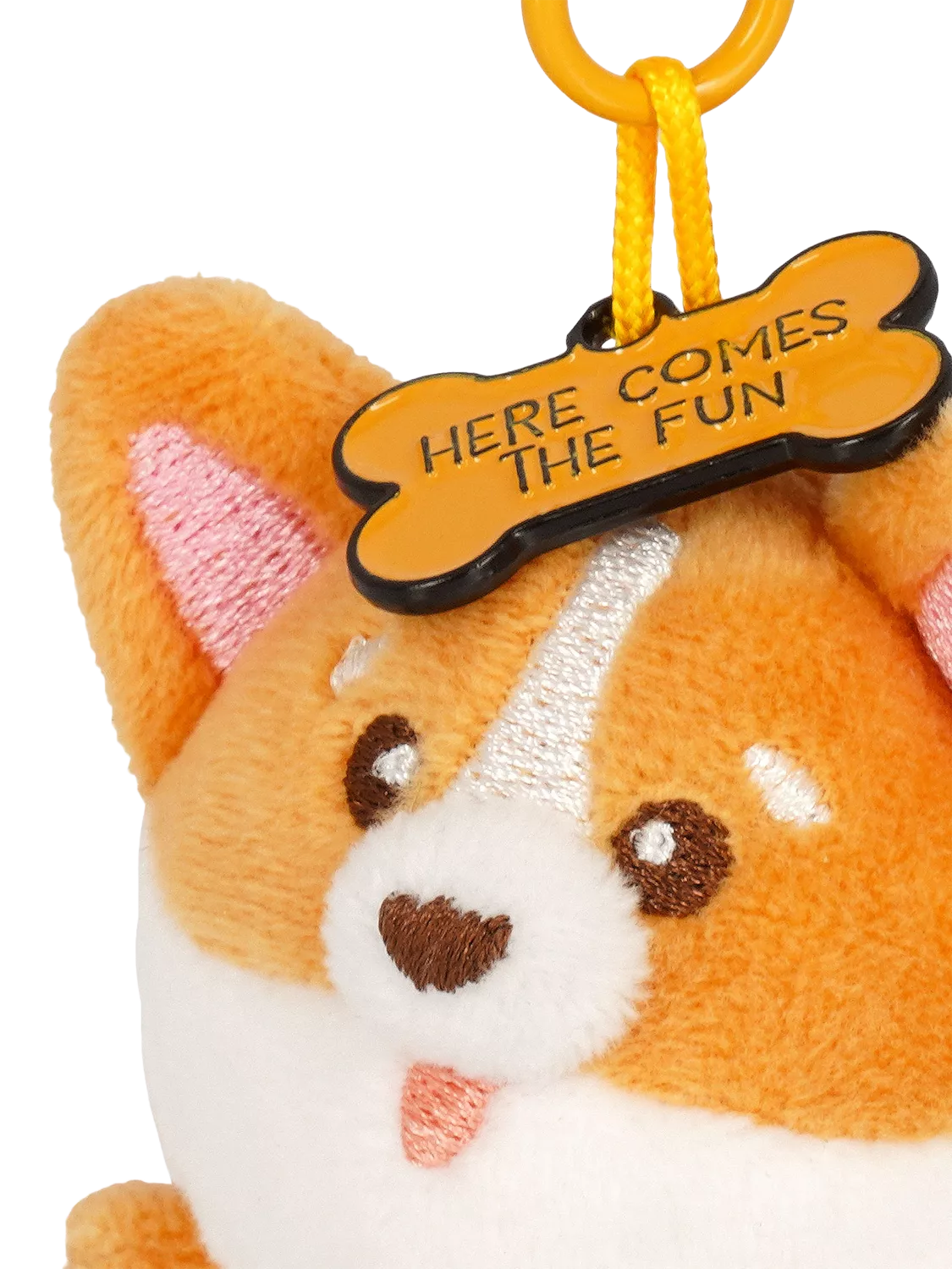 Legami Tiny Corgi keyring plush - UK version