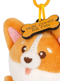 Legami Tiny Corgi keyring plush - UK version