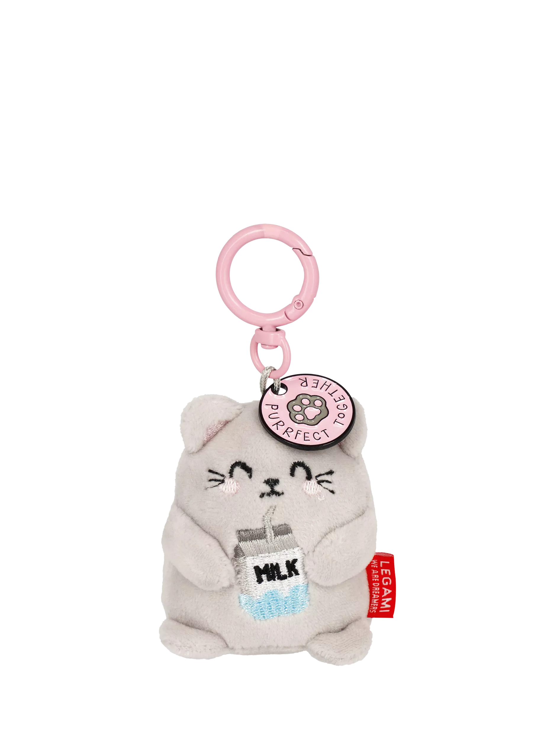 Legami Tiny Kitty plush keychain (British brand)