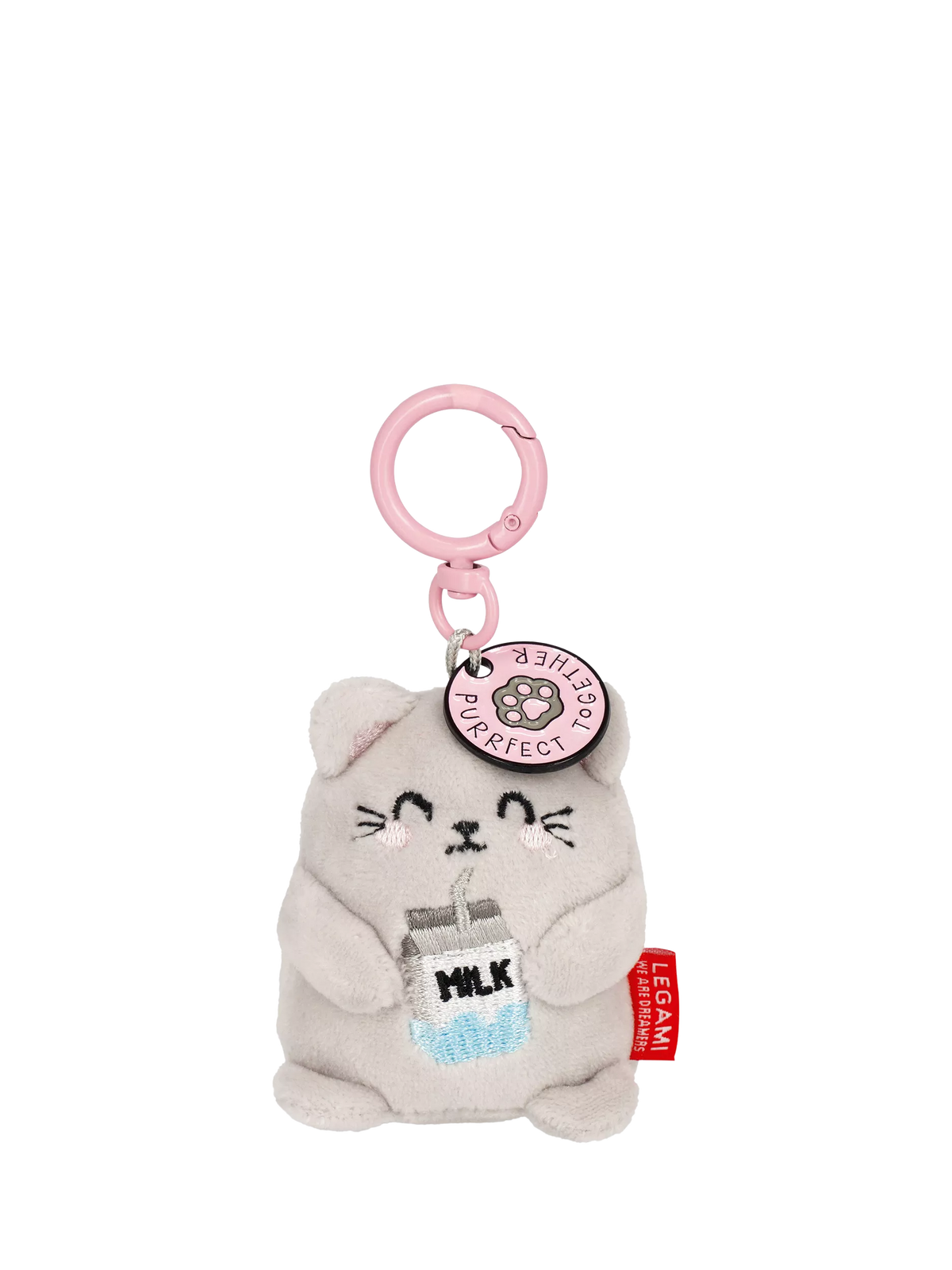 Legami Tiny Kitty plush keychain (British brand)