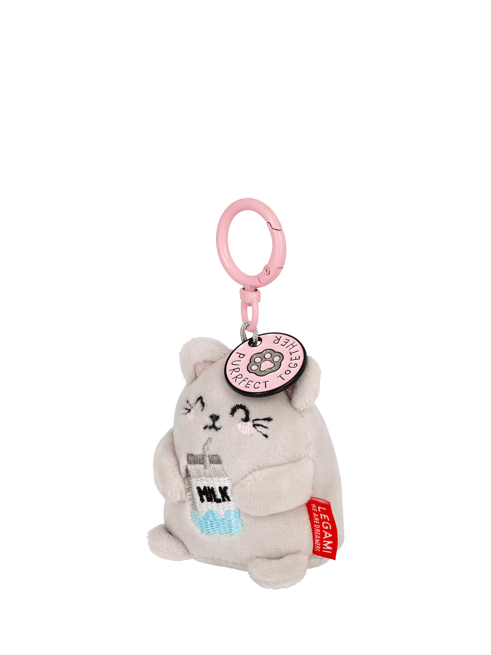 Legami Tiny Kitty plush keychain (British brand)
