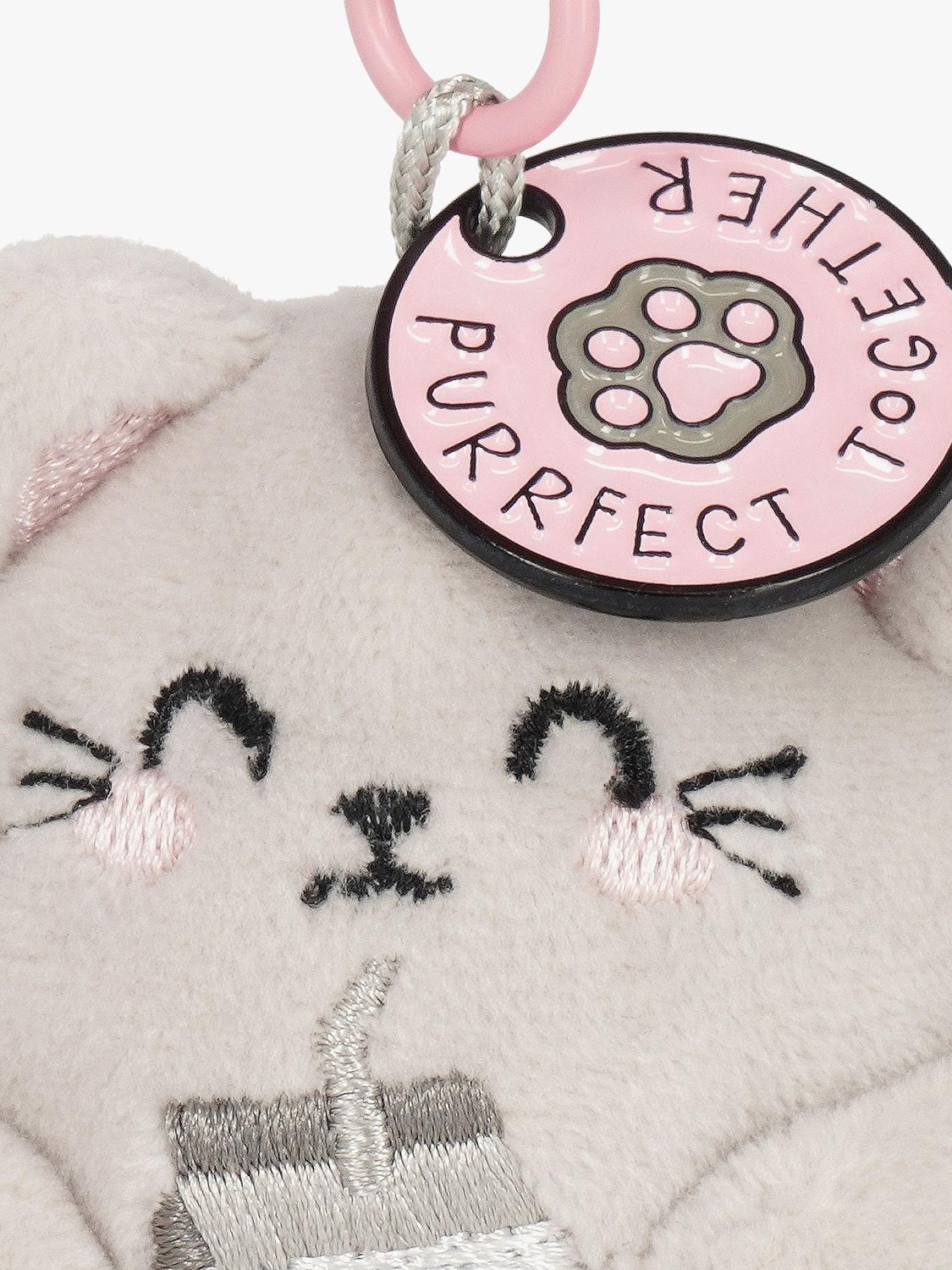 Legami Tiny Kitty plush keychain (British brand)