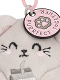 Legami Tiny Kitty plush keychain (British brand)