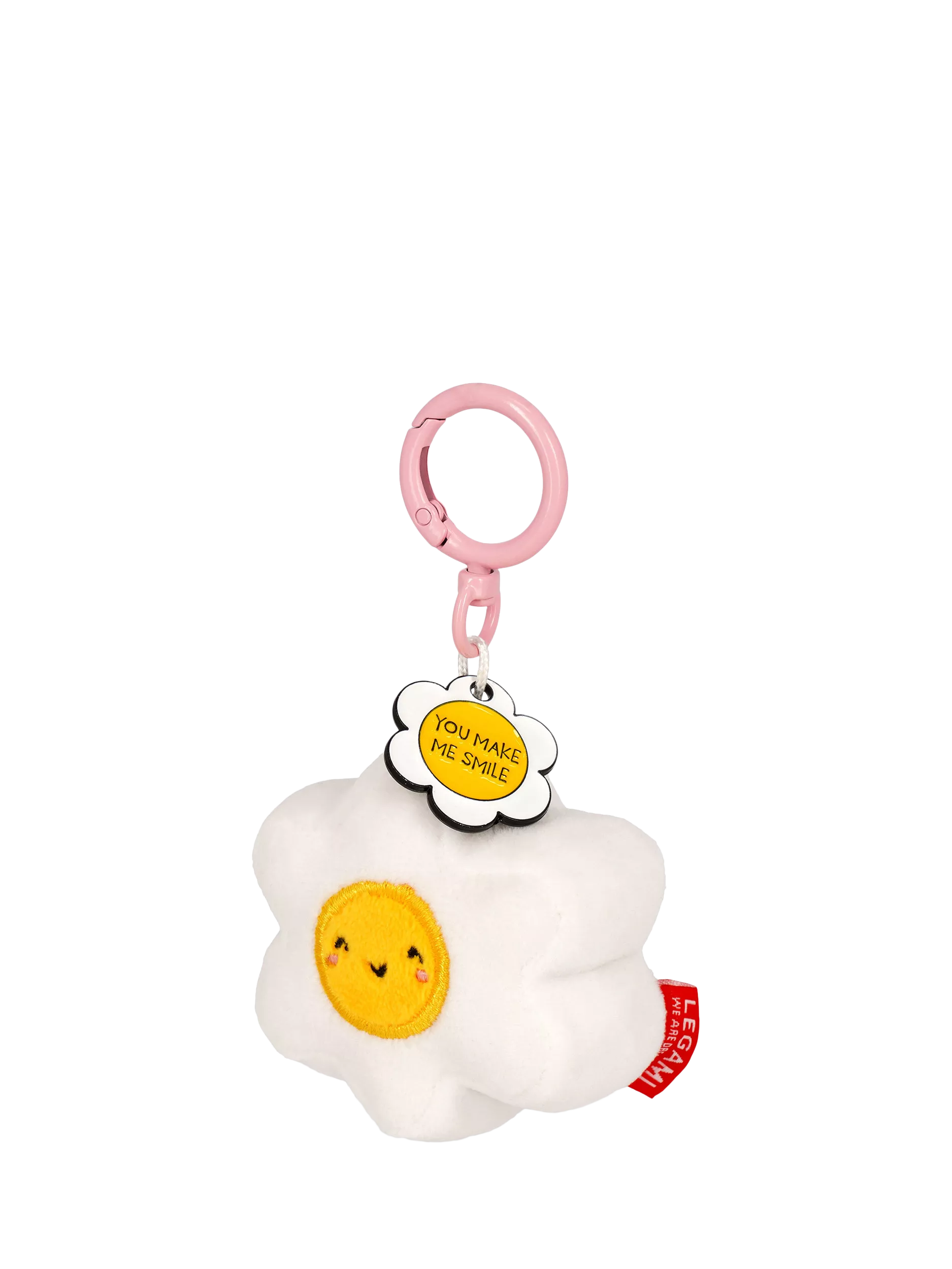 Legami Tiny Daisy plush keyring multi - British product