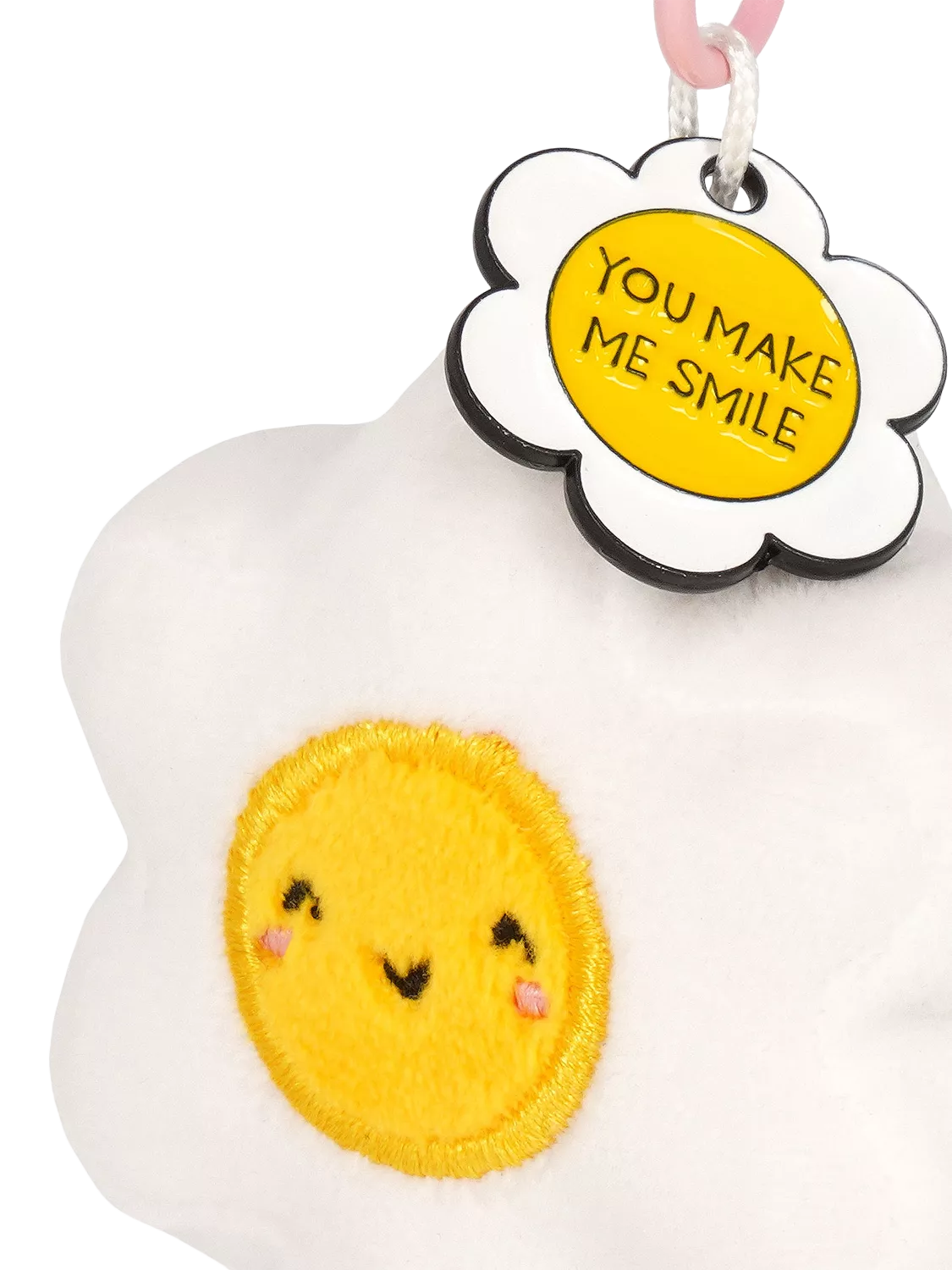 Legami Tiny Daisy plush keyring multi - British product