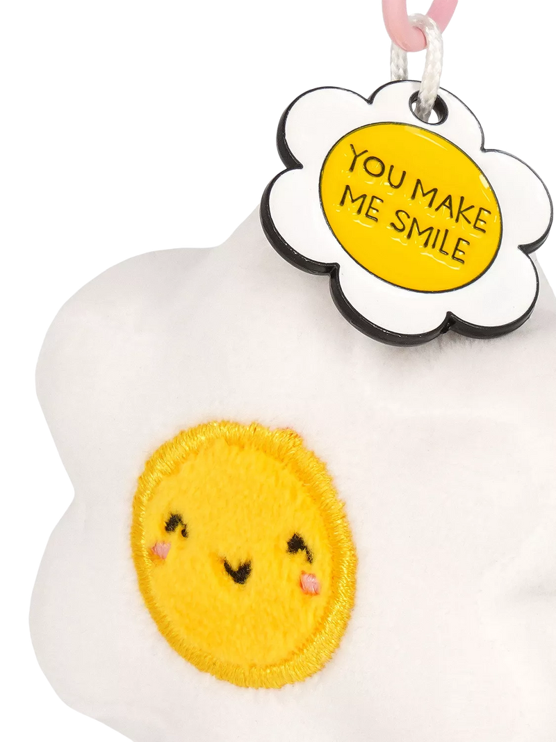 Legami Tiny Daisy plush keyring multi - British product