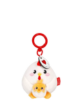 Legami plush hen keyring tiny soft toy, imported from the UK