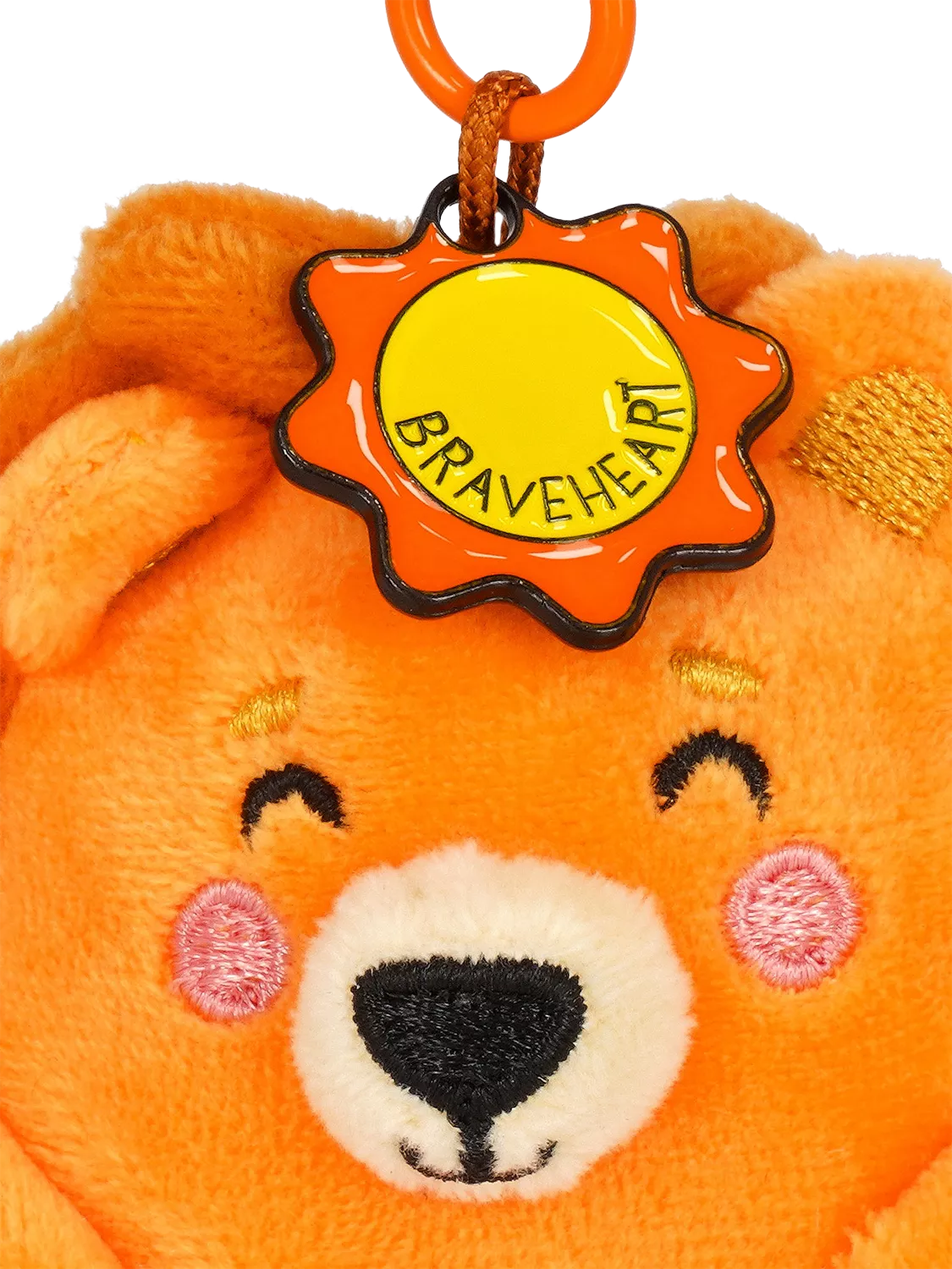Legami super soft tiny lion plush keyring, imported from the UK