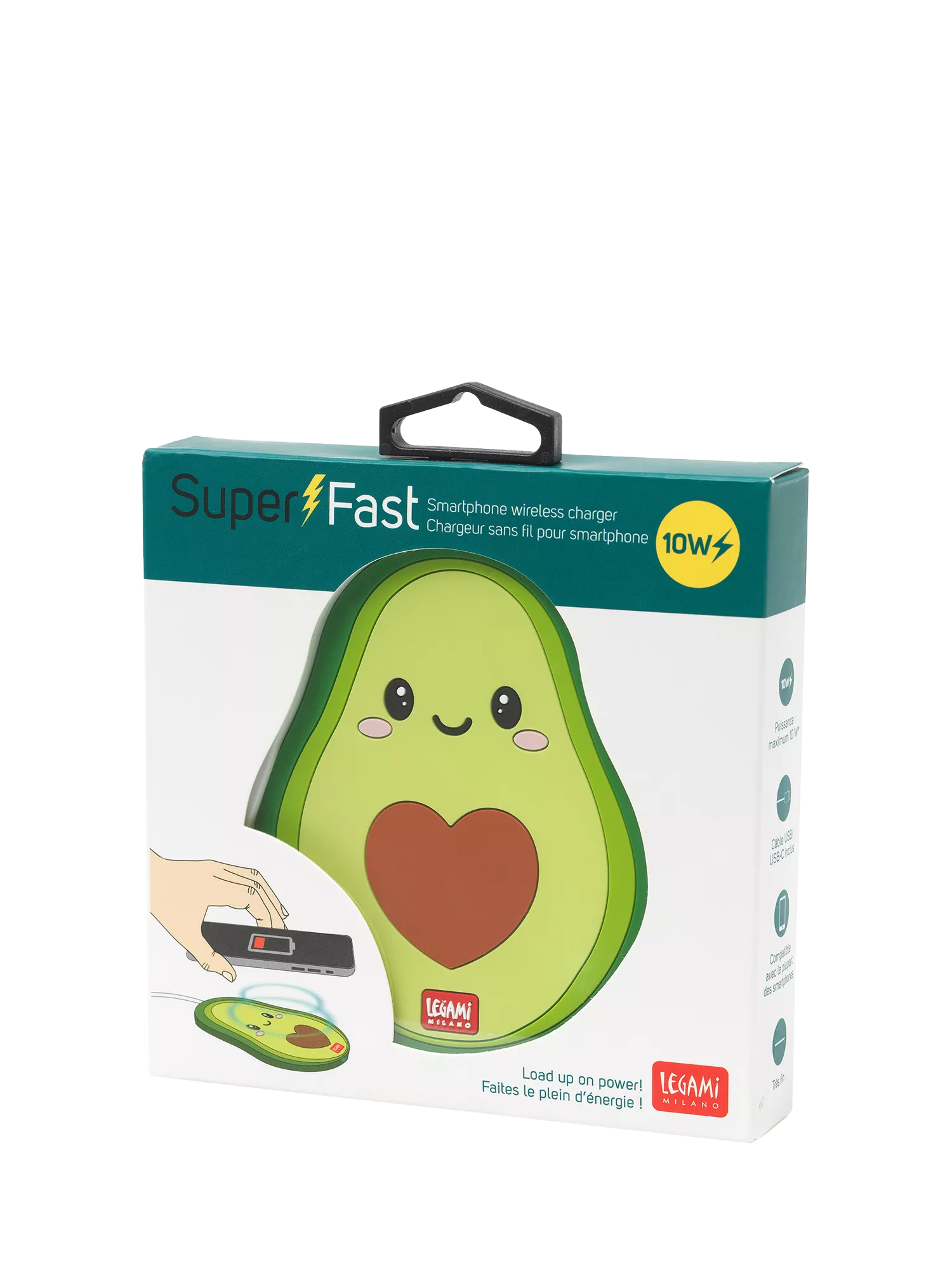 Legami avocado wireless charger for smartphones green - British product
