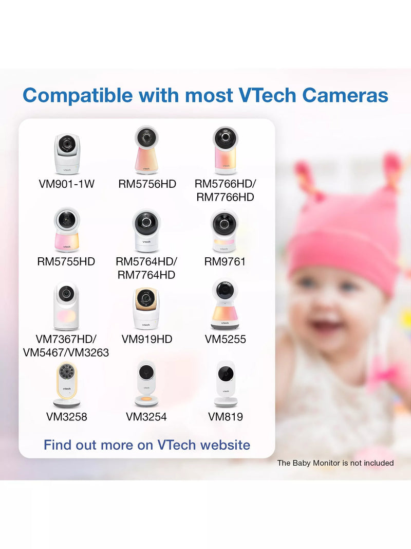 VTech over the cot camera floor stand white (British brand)