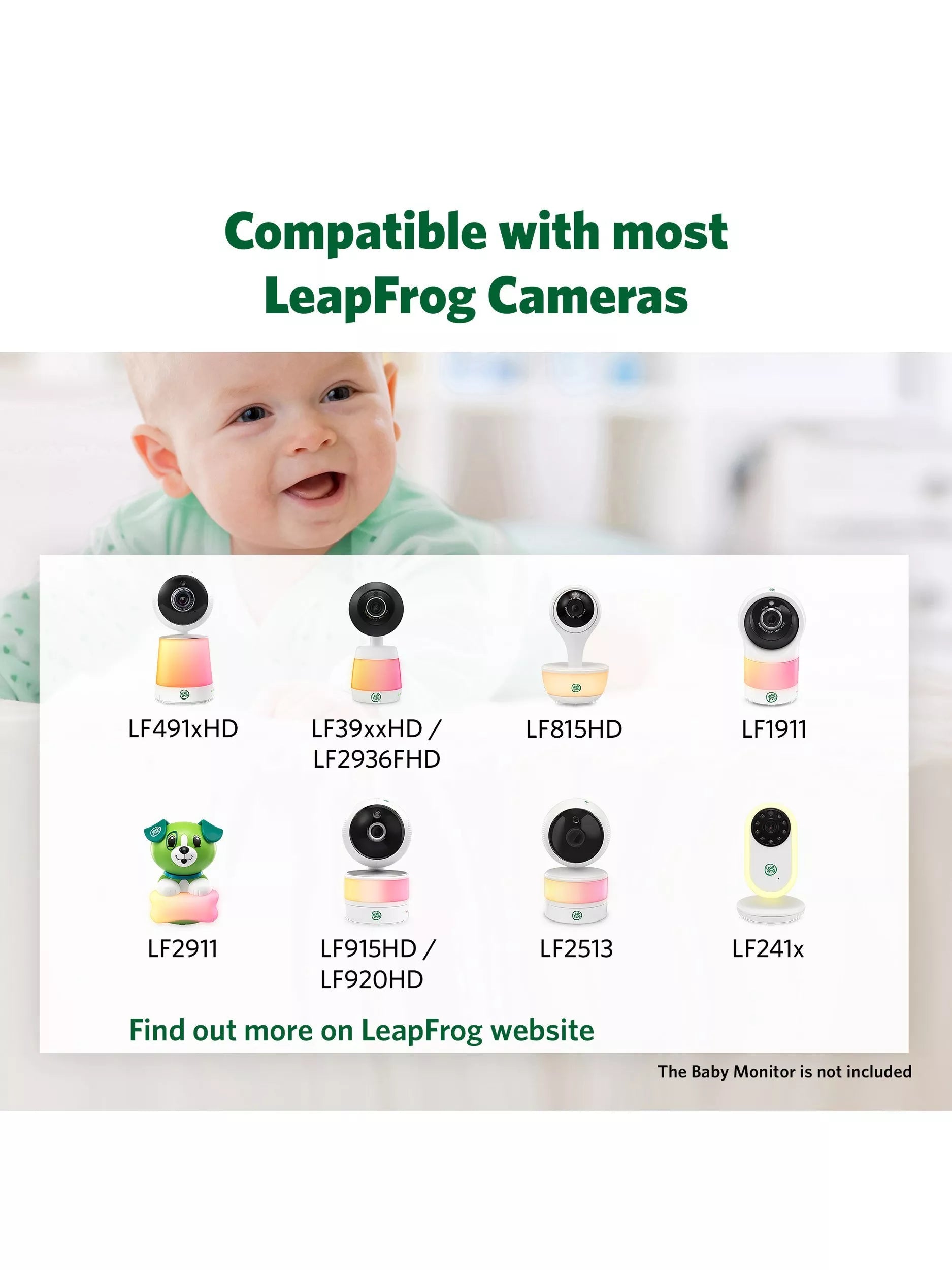 LeapFrog universal over-the-cot camera stand white (British brand)