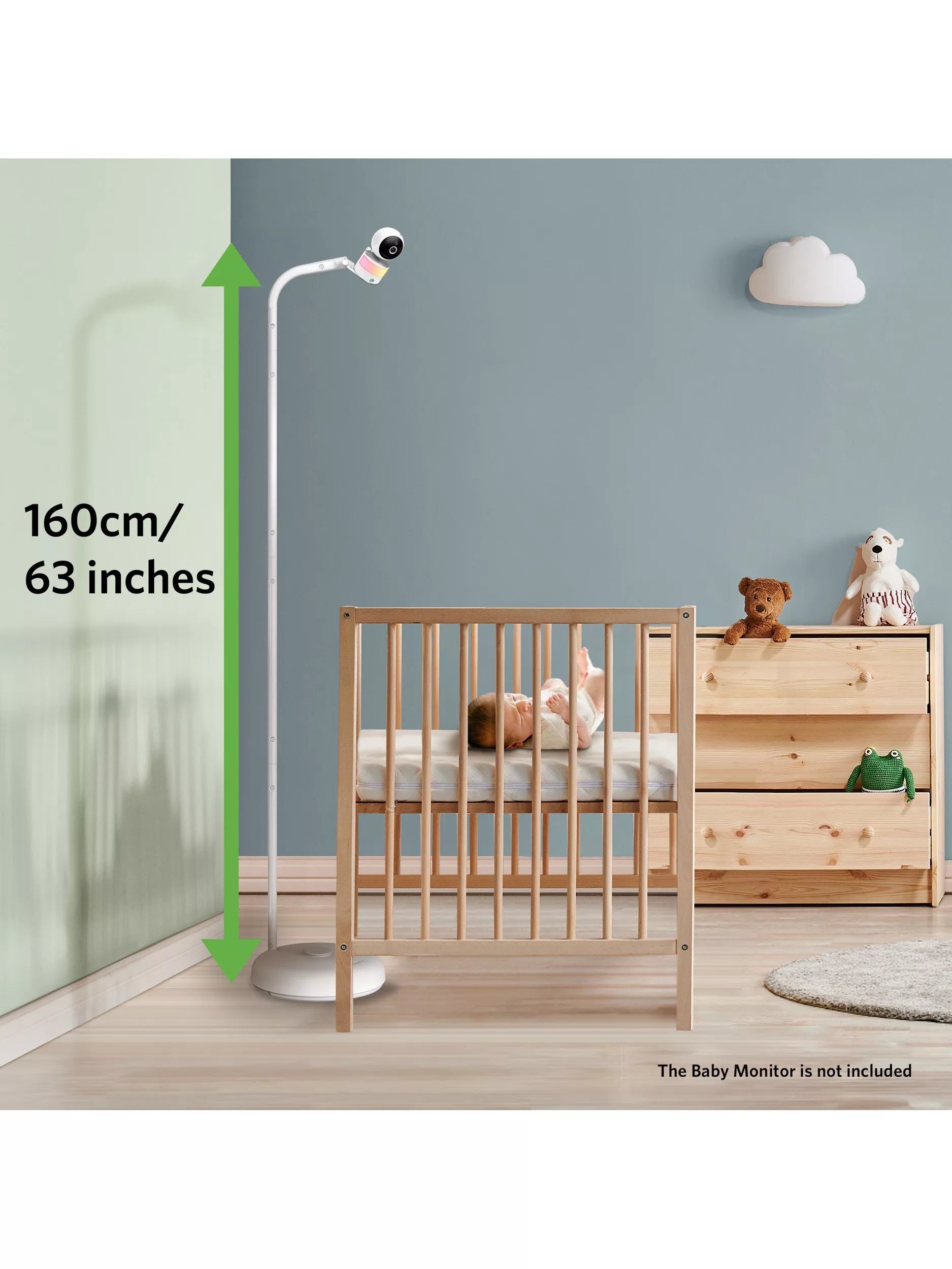 LeapFrog universal over-the-cot camera stand white (British brand)