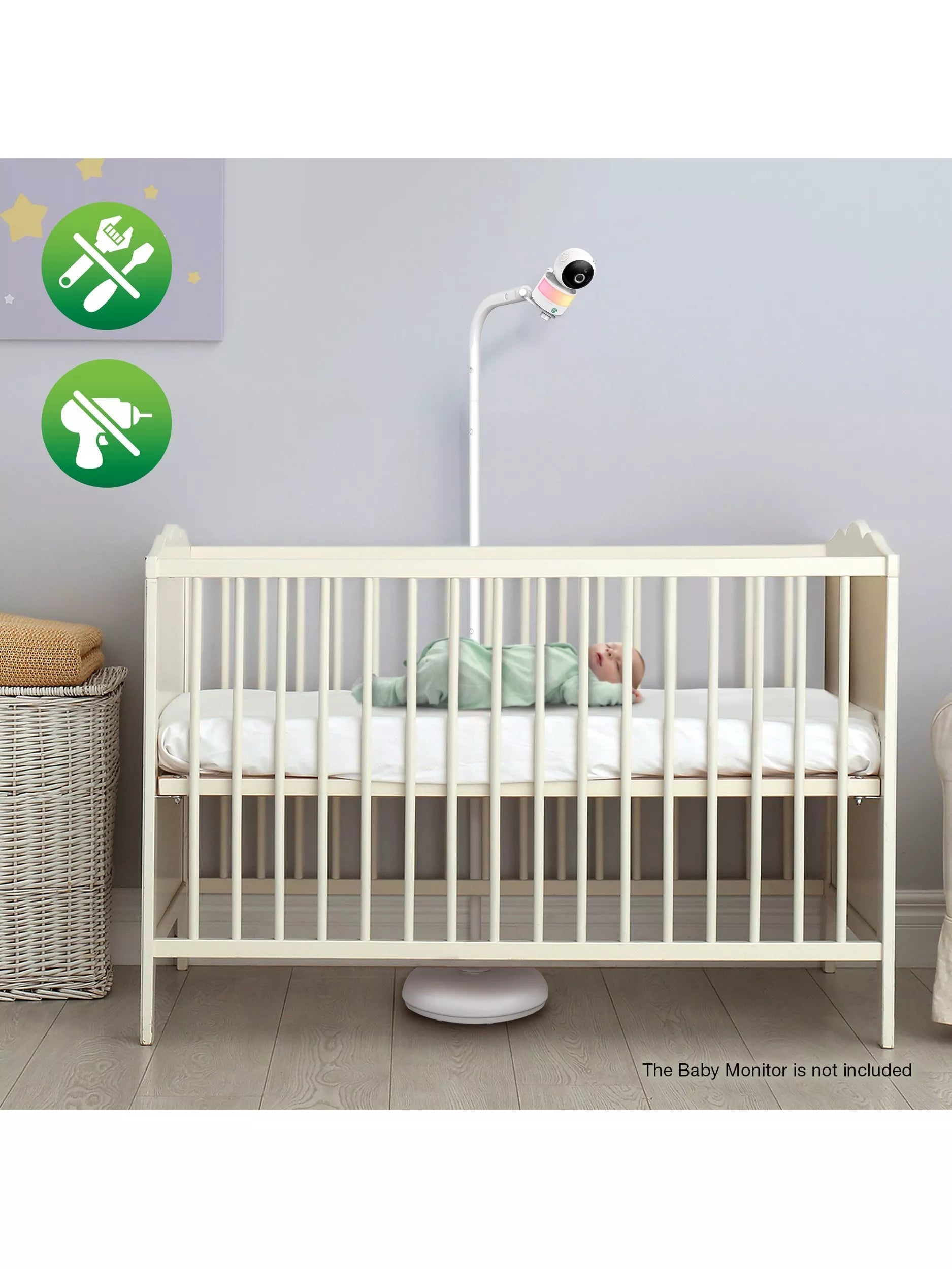 LeapFrog universal over-the-cot camera stand white (British brand)