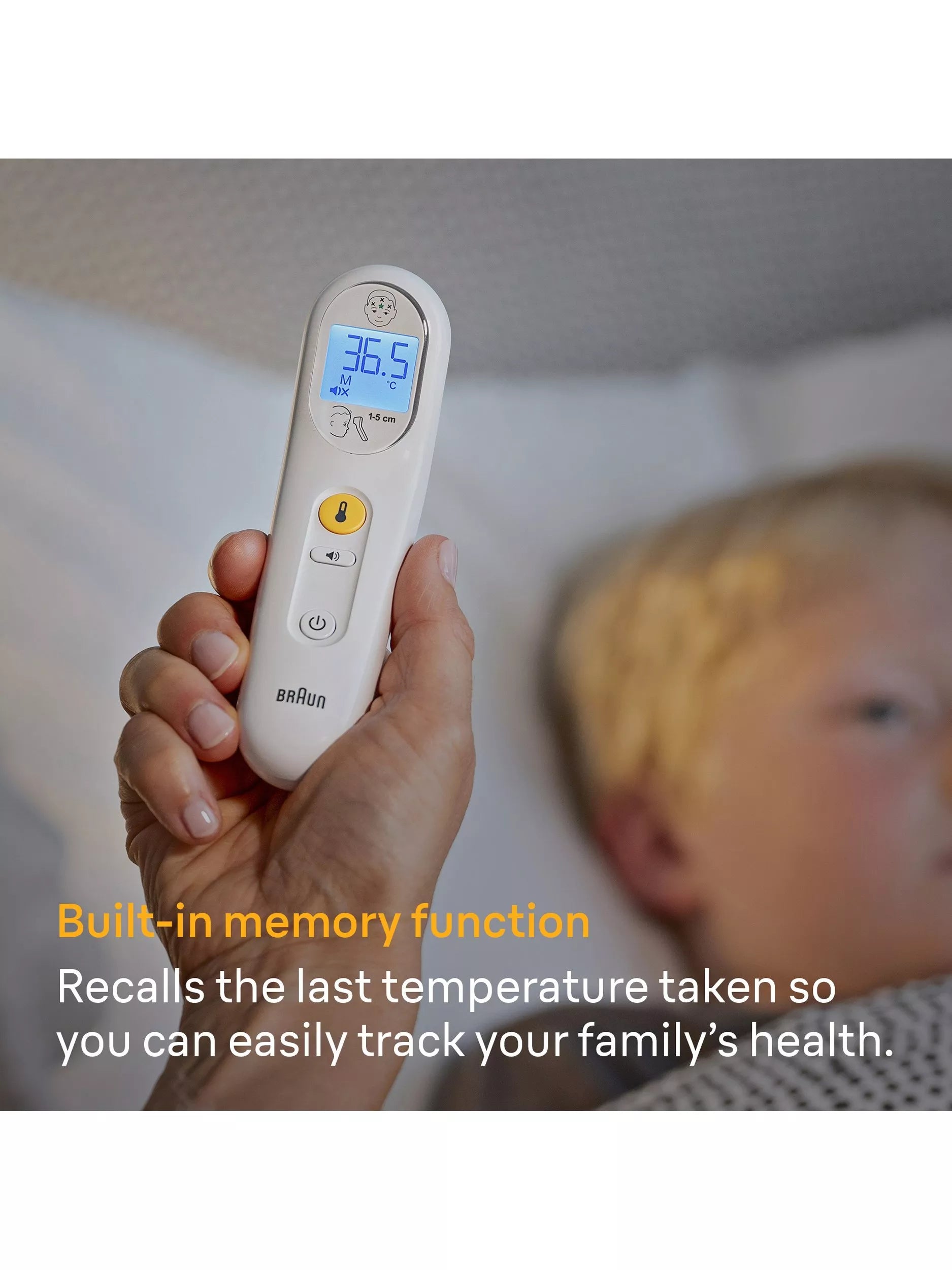 Braun Sensian 3 baby forehead thermometer (British brand)