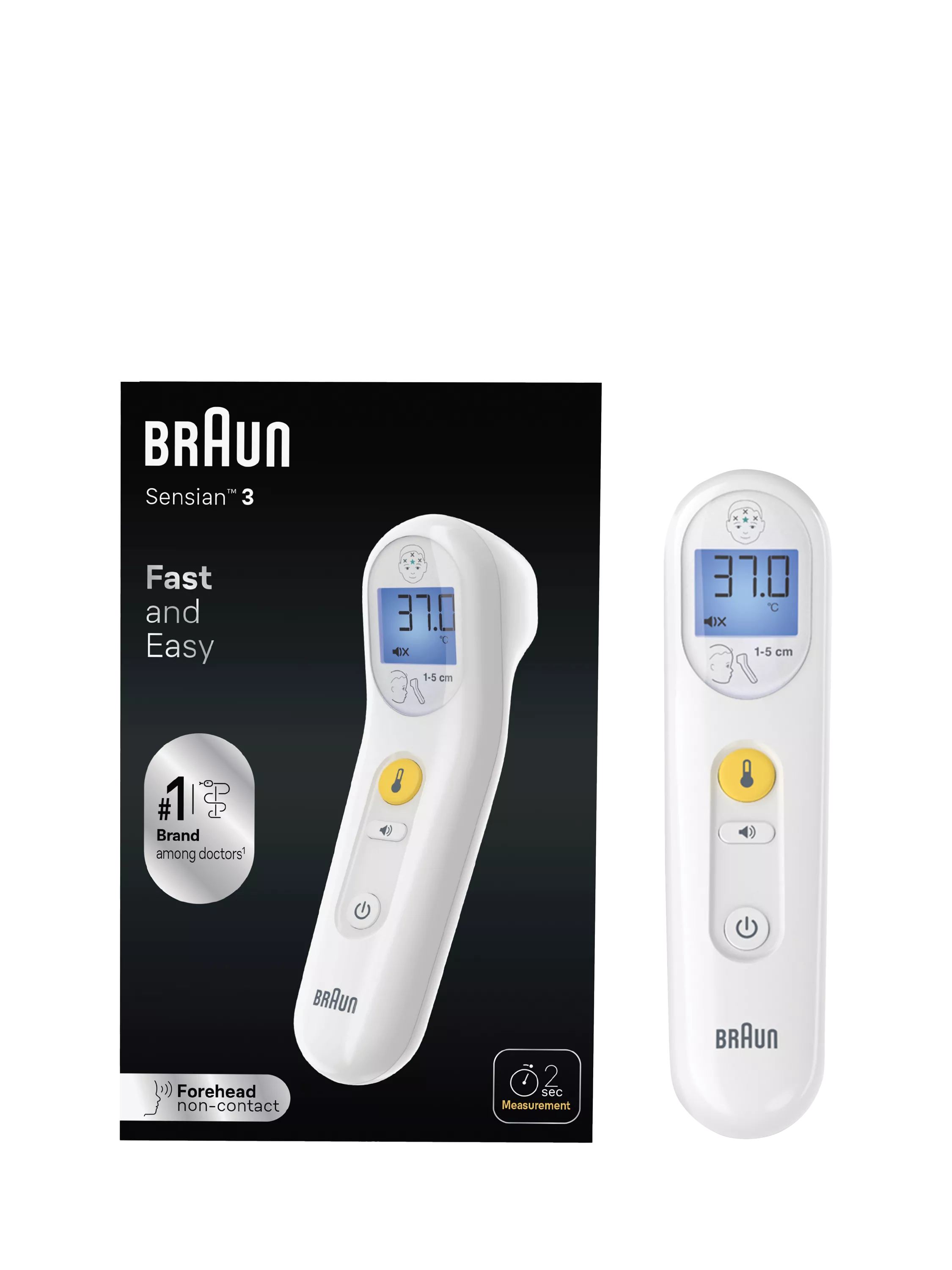 Braun Sensian 3 baby forehead thermometer (British brand)