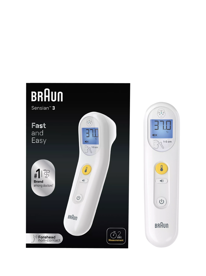 Braun Sensian 3 baby forehead thermometer (British brand)