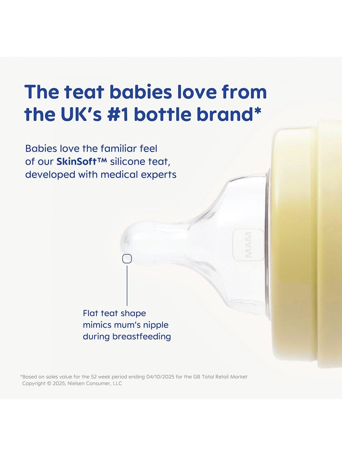 MAM glass baby bottle 170ml, imported from the UK