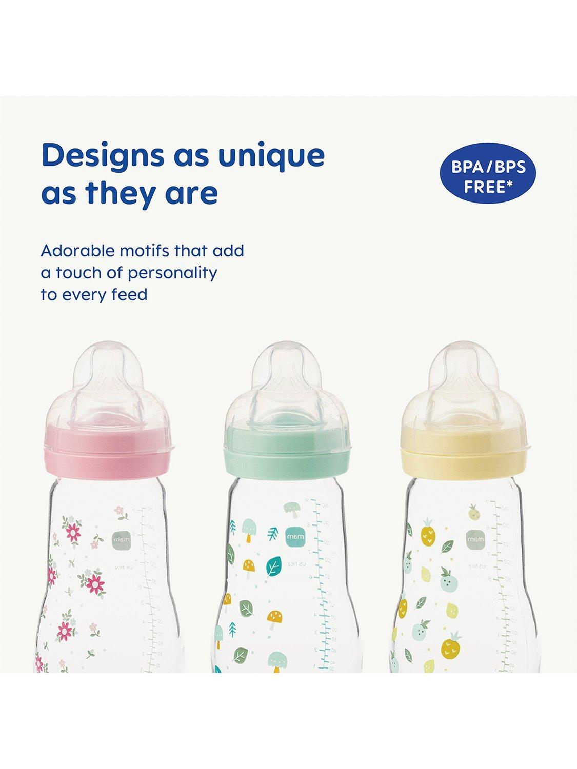 MAM glass baby bottle 170ml, imported from the UK