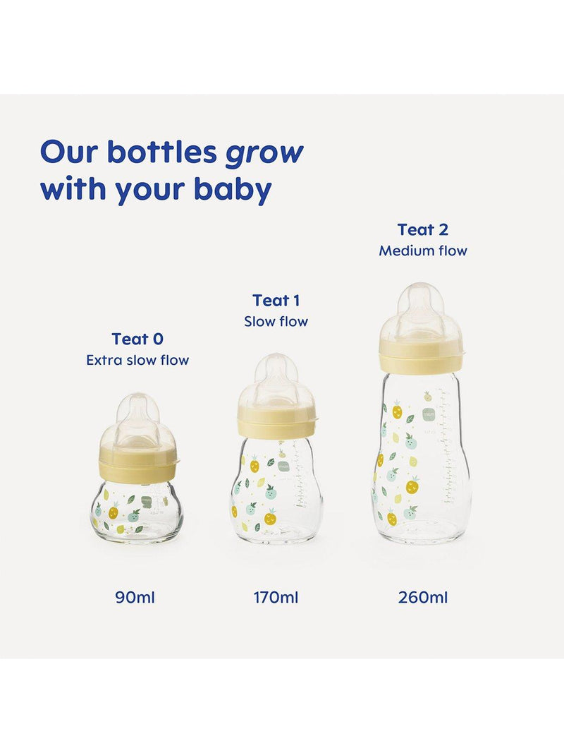 MAM glass baby bottle 170ml, imported from the UK