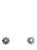 L & T Heirlooms pre-loved diamond cluster stud earrings 9ct, imported from the UK