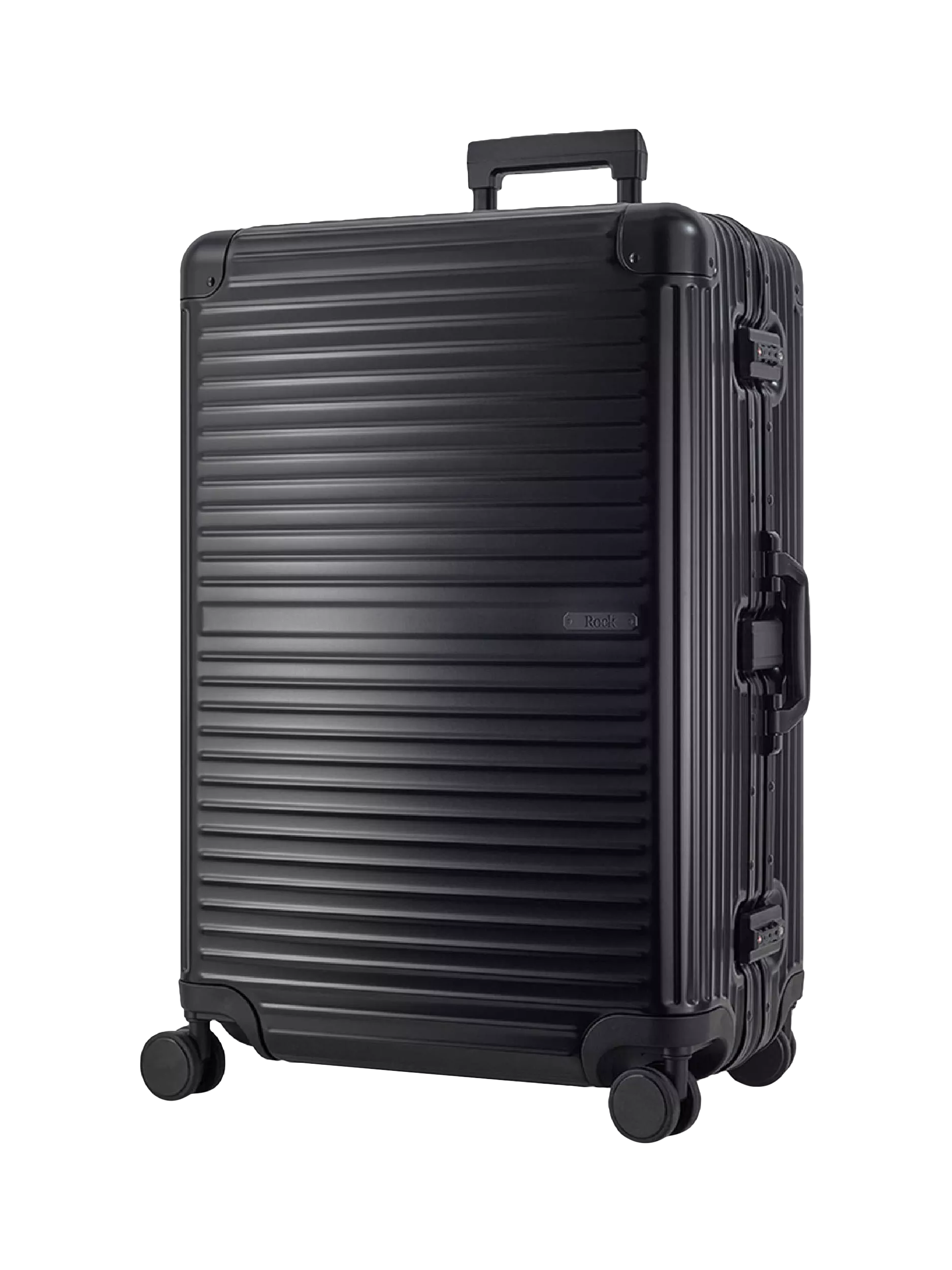 Rock aluminium 8-wheel suitcase 76cm 103L (British brand)