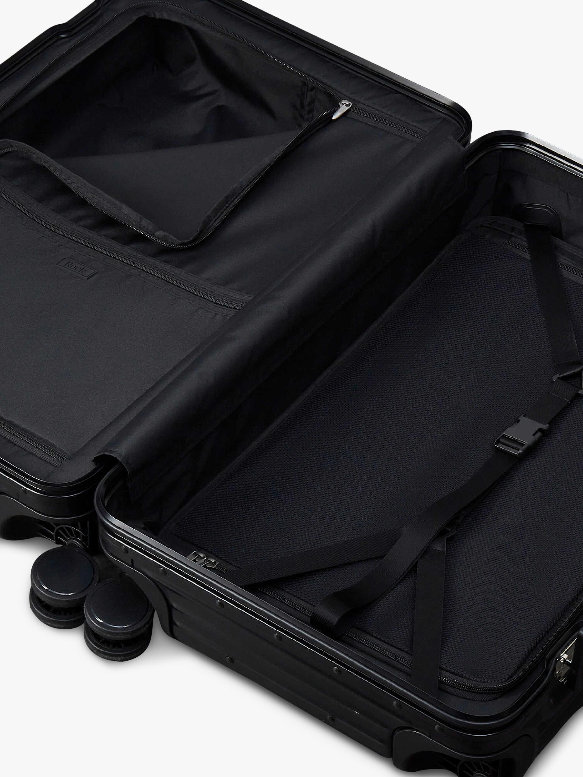 Rock aluminium 8-wheel suitcase 76cm 103L (British brand)