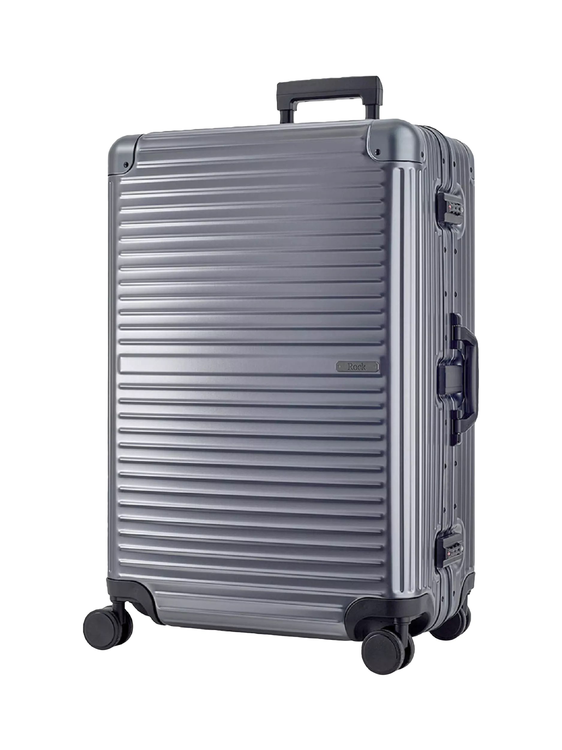 Rock Axel Aluminium 8-Wheel 76cm Large Suitcase 103L