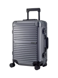 Rock Axel Aluminium 8-Wheel 54cm Cabin Suitcase 34L
