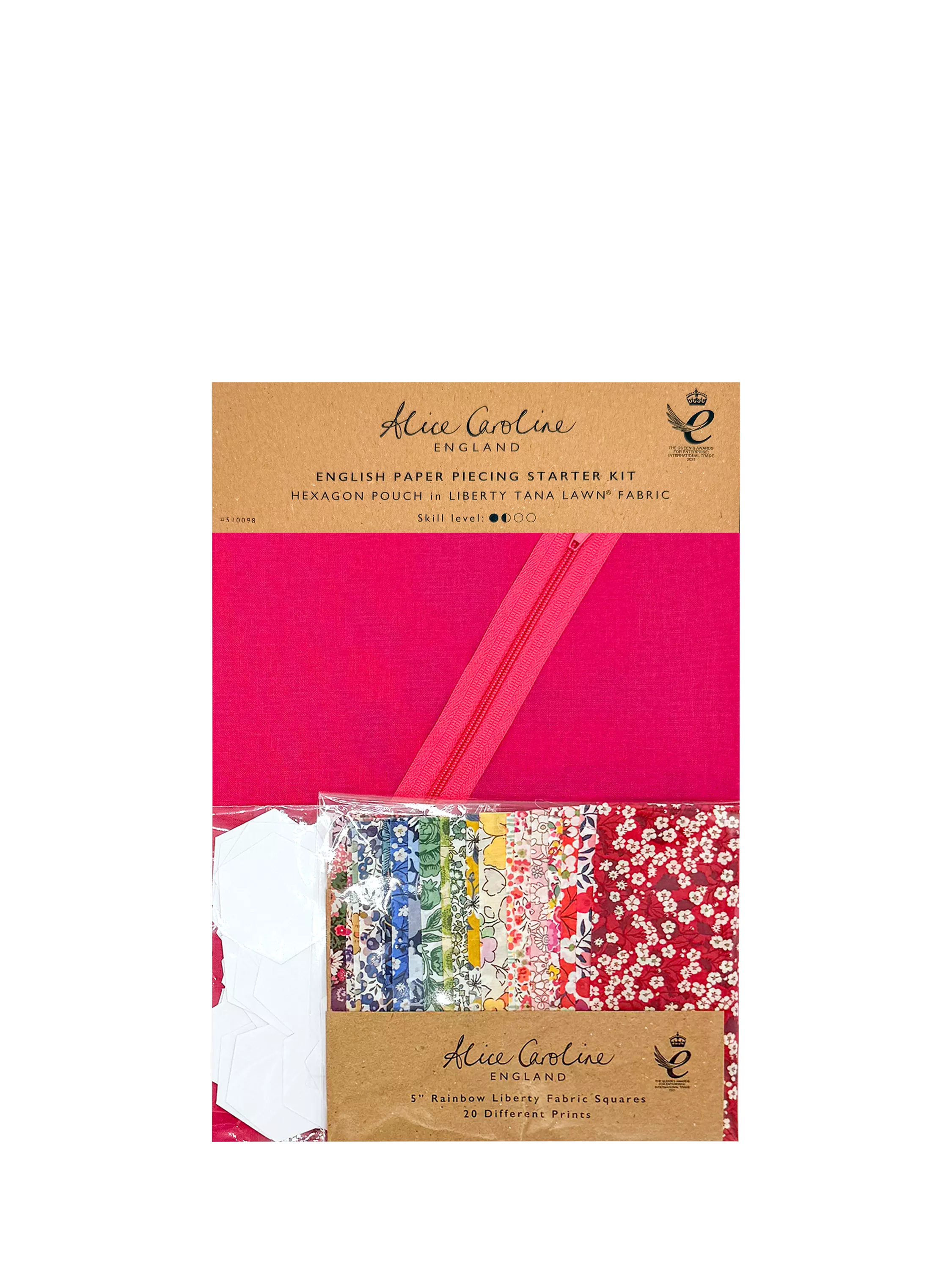 Alice Caroline EPP starter kit for rainbow coin purse - British product