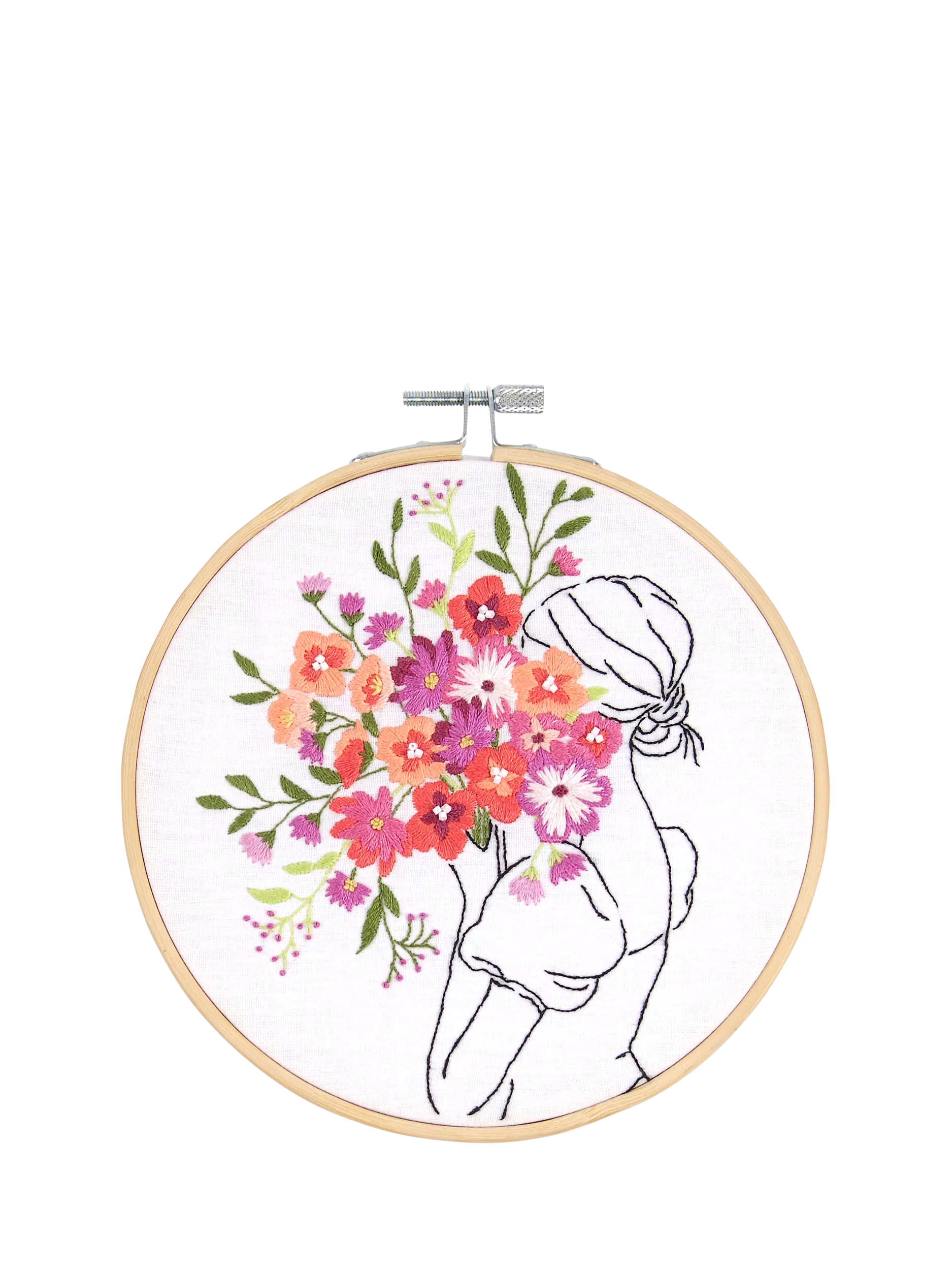 DMC embroidery kit Floral Embrace, imported from the UK