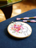 DMC embroidery kit Floral Embrace, imported from the UK