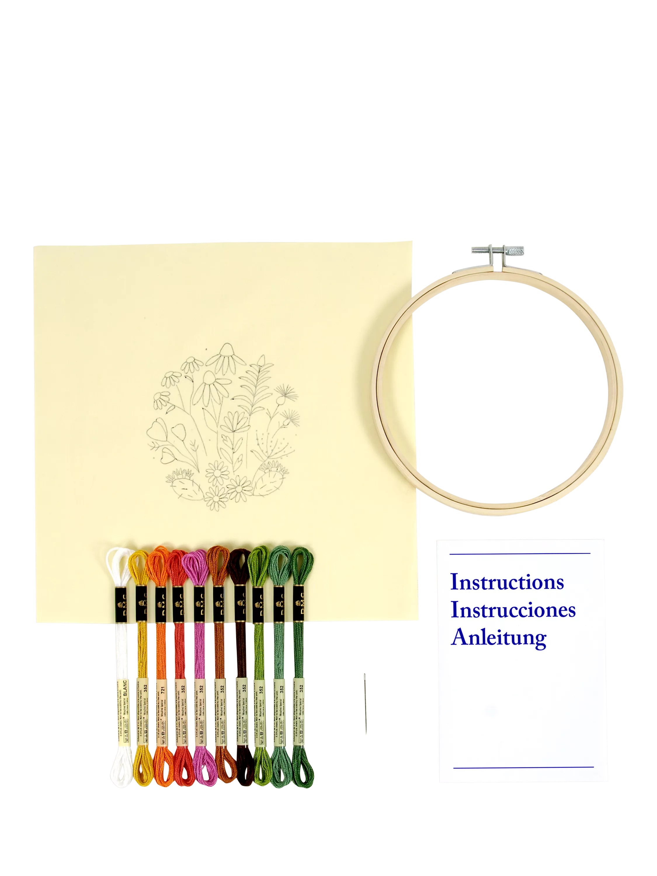 DMC Mediterranean Garden embroidery kit - British product