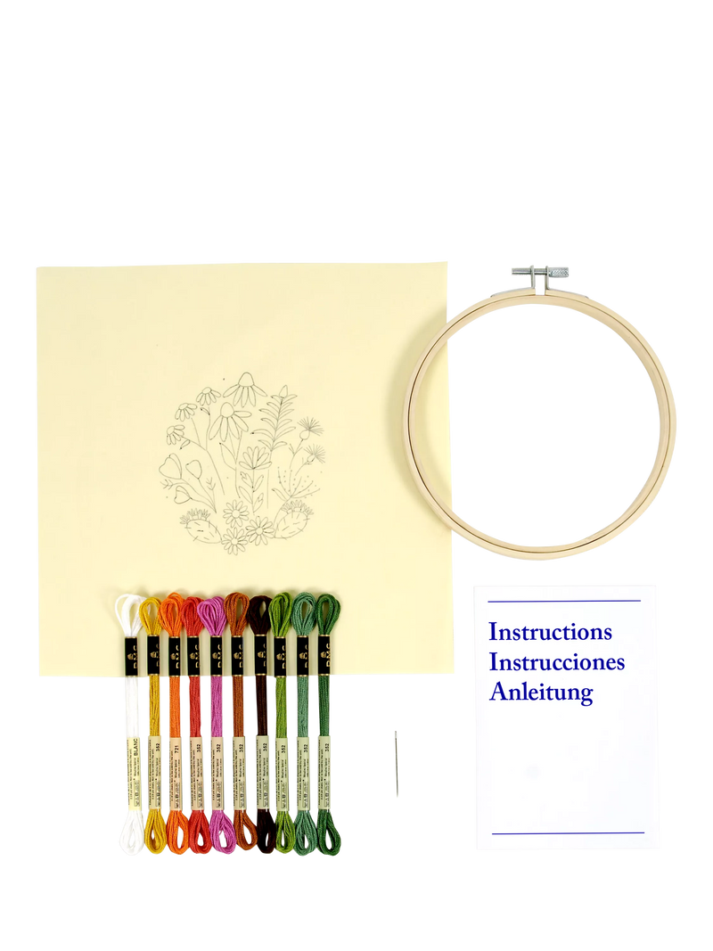 DMC Mediterranean Garden embroidery kit - British product