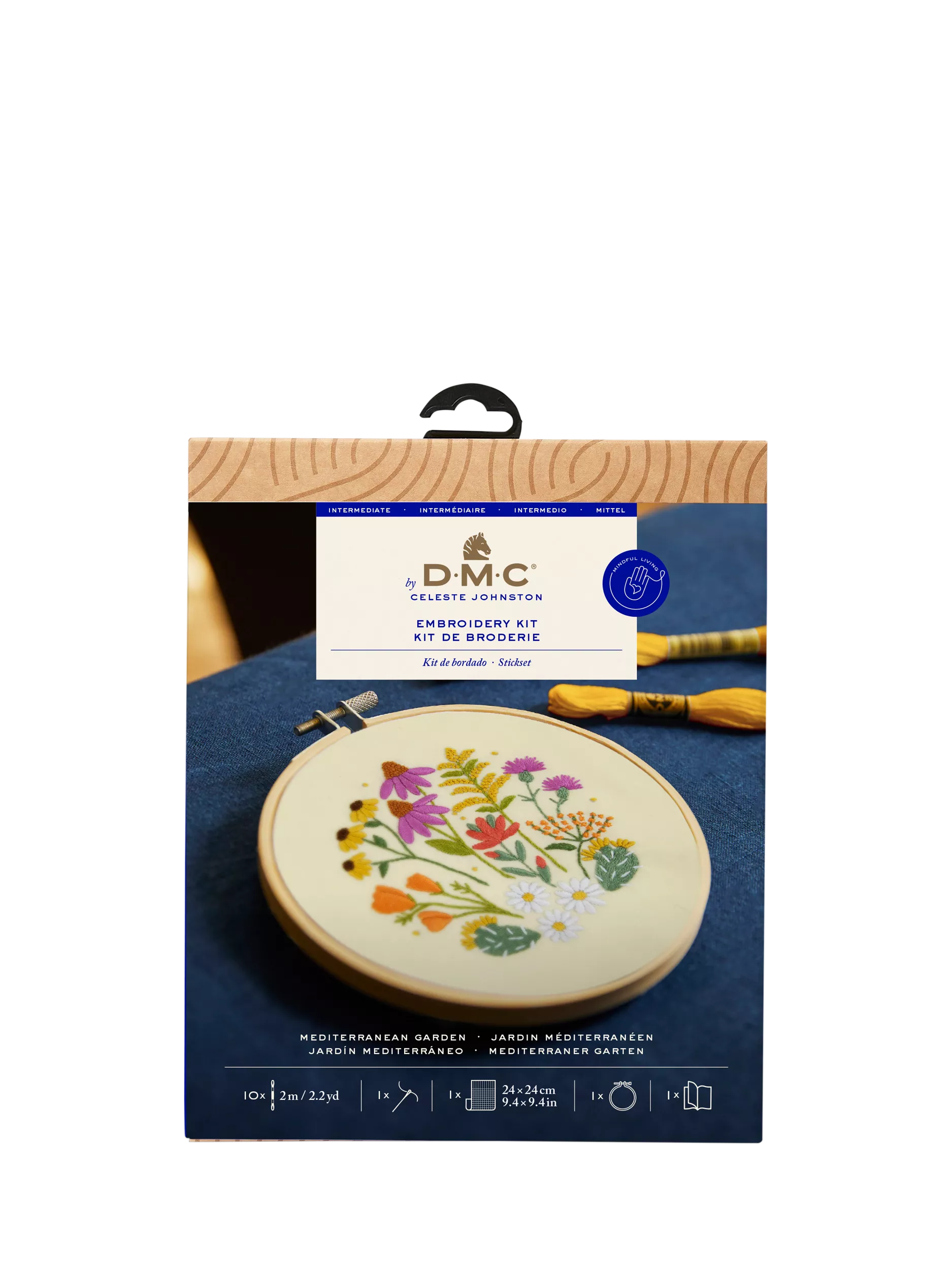 DMC Mediterranean Garden embroidery kit - British product