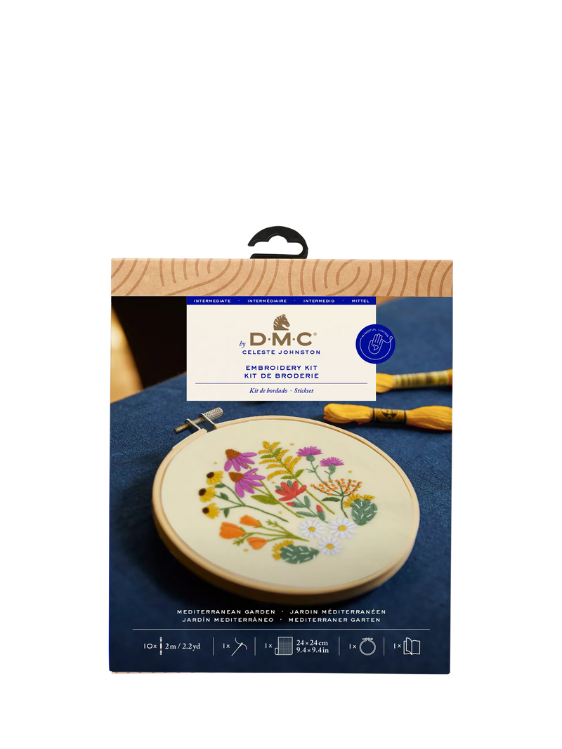 DMC Mediterranean Garden embroidery kit - British product