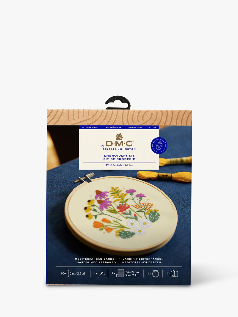 DMC Mediterranean Garden embroidery kit - British product