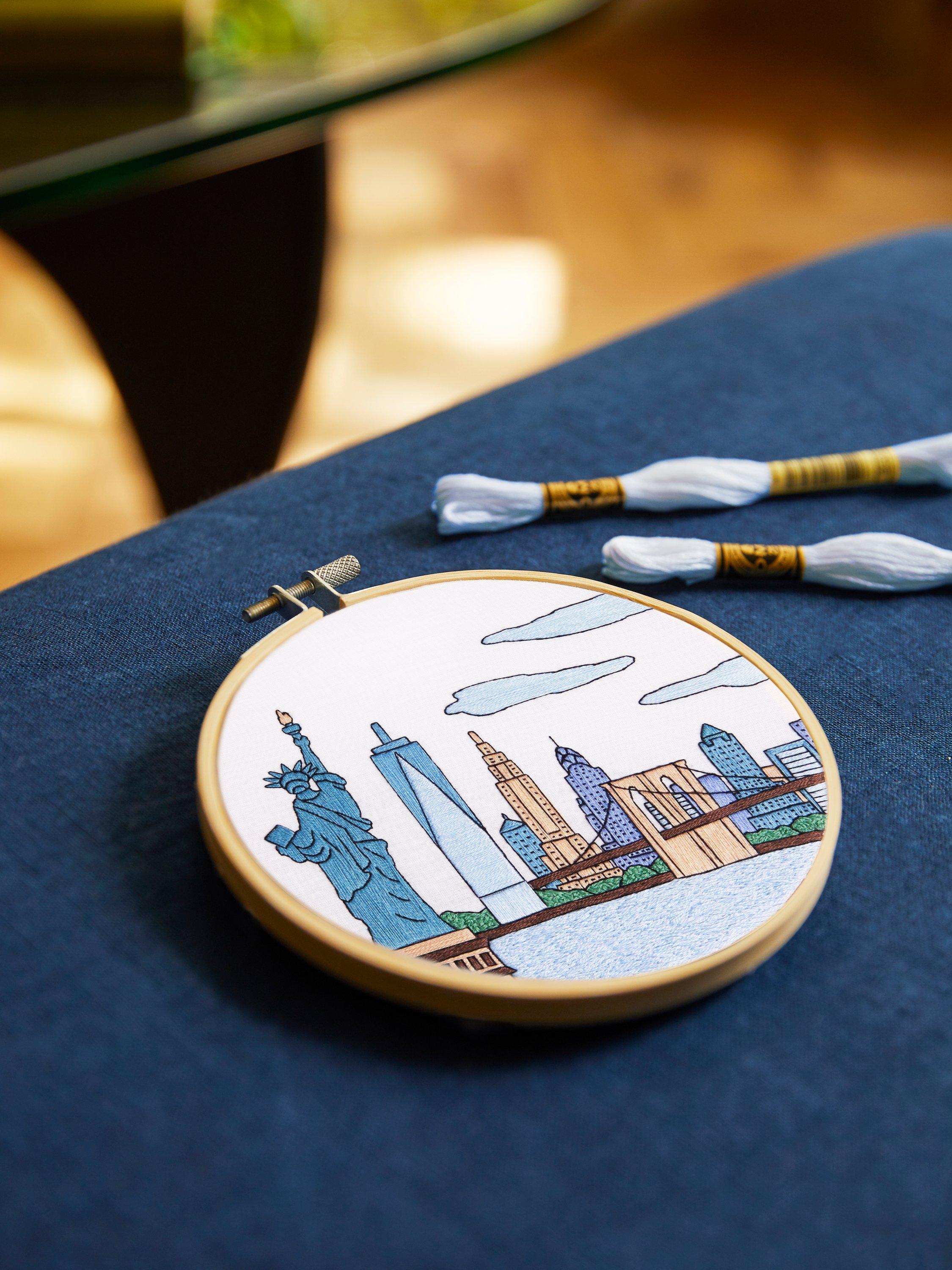 DMC Designer Collection New York Skyline Embroidery Kit - British product